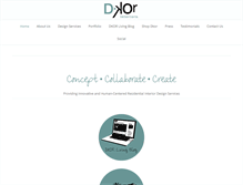 Tablet Screenshot of dkorinteriors.com